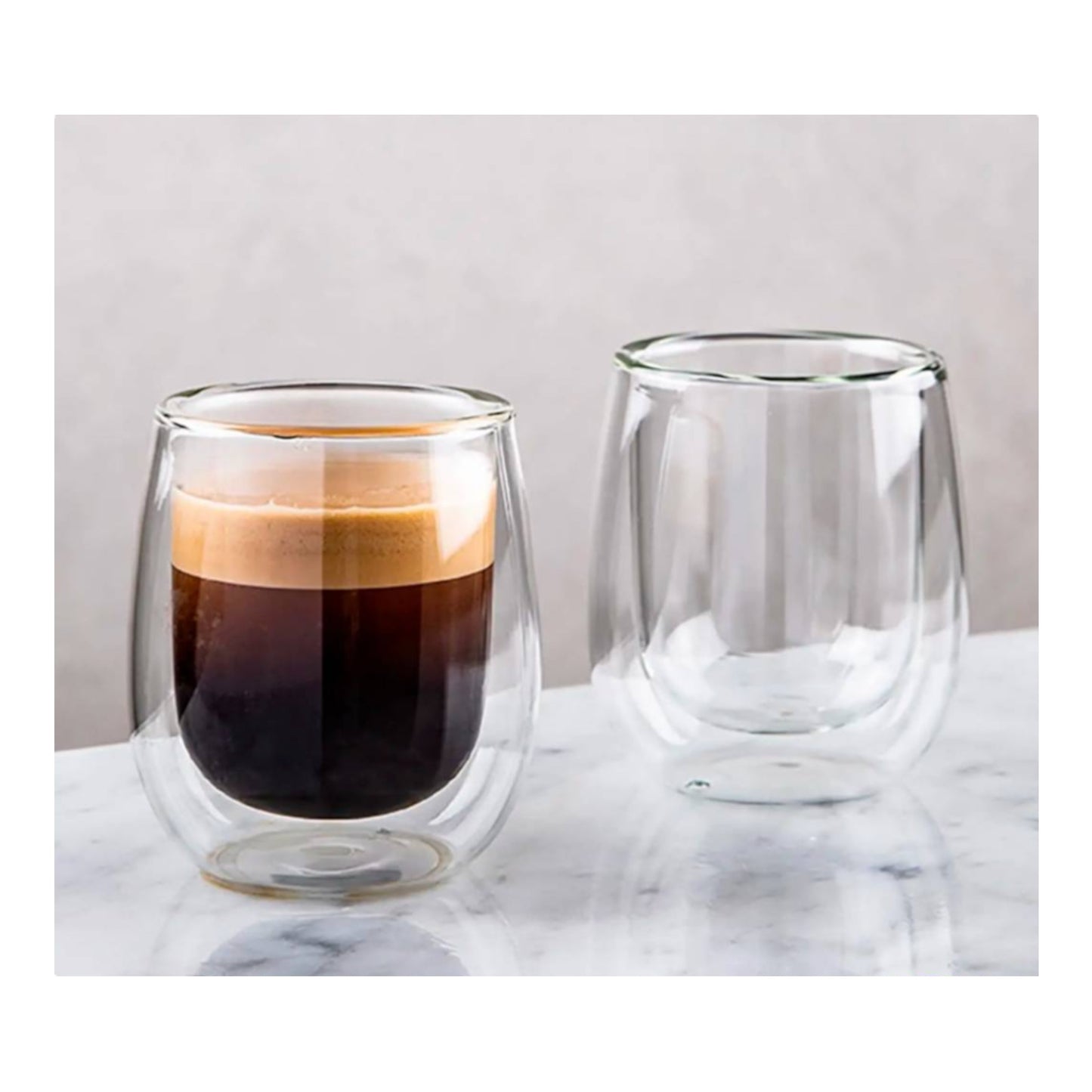 Taza espresso doble pared