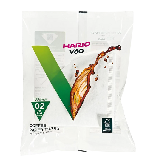 Filtro de papel - Hario v60 02 (100 un)